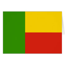 Benin High quality Flag Card