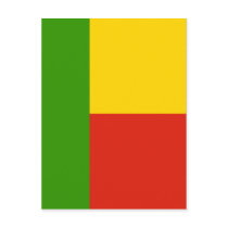 Benin High quality Flag Post Cards