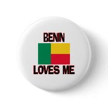 Benin Loves Me buttons