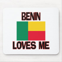 Benin Loves Me mousepads by flagshirt Benin Loves Me mousepads