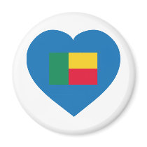 Benin Refrigerator Magnet