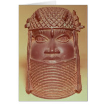 Benin mask greeting cards