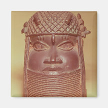 Benin mask fridge magnet
