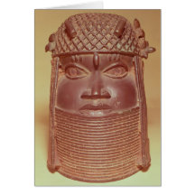 Benin mask greeting cards