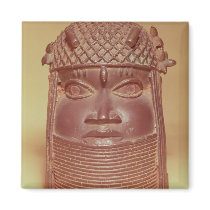 Benin mask fridge magnet
