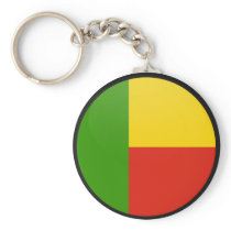 Benin quality Flag Circle Keychains