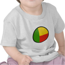 Benin quality Flag Circle T-shirts