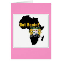 Benin Reublic Flag T-shirt And Etc Cards