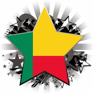 Benin Star Cut Outs by FlagCenter