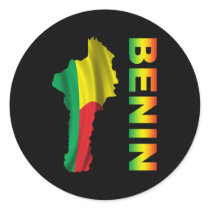 Benin Round Stickers