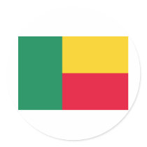 Benin Round Stickers
