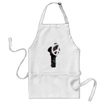 Benin Trendy Peace Sign with Beninese map Apron