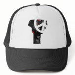 Benin Trendy Peace Sign with Beninese map Trucker Hat