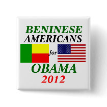 Beninese americans for Obama Pinback Button