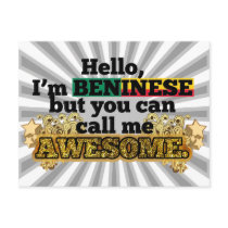 Beninese, but call me Awesome Post Card