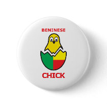 Beninese Chick Pinback Buttons