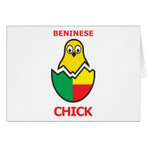 Beninese Chick Greeting Cards
