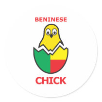Beninese Chick Sticker