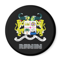 Beninese Emblem Refrigerator Magnets
