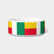 Beninese Flag Cat Food Bowls