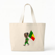 Beninese Girl Tote Bags
