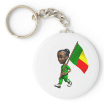 Beninese Girl Key Chain