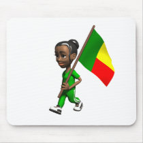 Beninese Girl Mouse Mat
