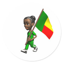 Beninese Girl Sticker