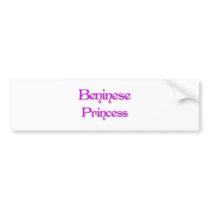 Beninese Princess Bumper Stickers