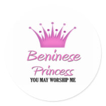 Beninese Princess Sticker