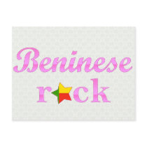 Benineses Rock - Cute Pink Post Card