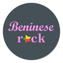 Benineses Rock - Cute Pink Sticker