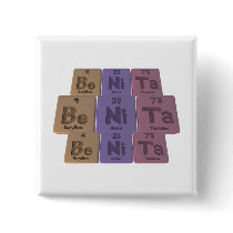 Benita as Beryllium Nickle  Tantalum Pinback Buttons