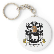 Benjamin Family Crest Keychains