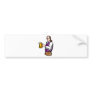 Benjamin Fanklin holding beer mug Bumper Stickers