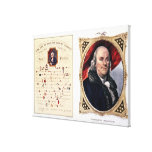 Benjamin Franklin  1847 Canvas Print