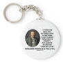 Benjamin Franklin Best Way Of Doing Good Poor Keychain