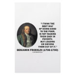 Benjamin Franklin Best Way Of Doing Good Poor Stationery Paper