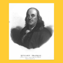 BENJAMIN FRANKLIN  by Antoine Maurin posters