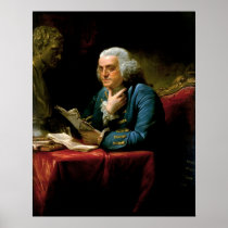 Benjamin Franklin by David Martin done in 1767 Poster