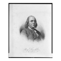 BENJAMIN FRANKLIN by Henry Bryan Hall posters
