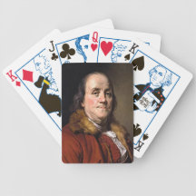 Benjamin Franklin by Joseph Duplessis, Circa 1778 Bicycle Card Deck