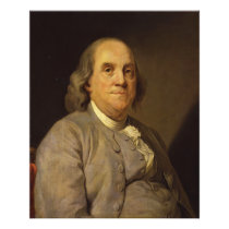 Benjamin Franklin by Joseph Siffred Duplessis Art Photo