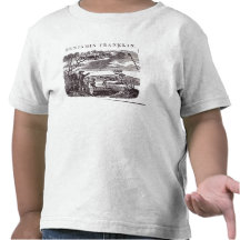 Benjamin Franklin  Conducts his Kite Experiment Tee Shirt