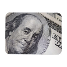 Benjamin Franklin Face Rectangular Magnets