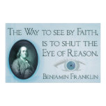 Benjamin Franklin | Faith and Reason Poster posters