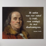 Benjamin Franklin Free Trade Posters