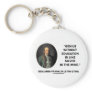 Benjamin Franklin Genius Without Education Quote Key Chain
