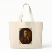 Benjamin Franklin Head and Shoulders Portrait Tote Bag