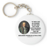 Benjamin Franklin Men So Wicked With Religion Keychain